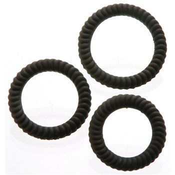 Adam Eve Silicone Penis Ring Set 3 Size Cock Rings