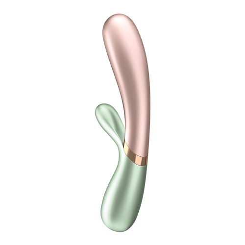 Satisfyer Hot Lover Dual Stimulating Vibrator to Side - Pink/Green