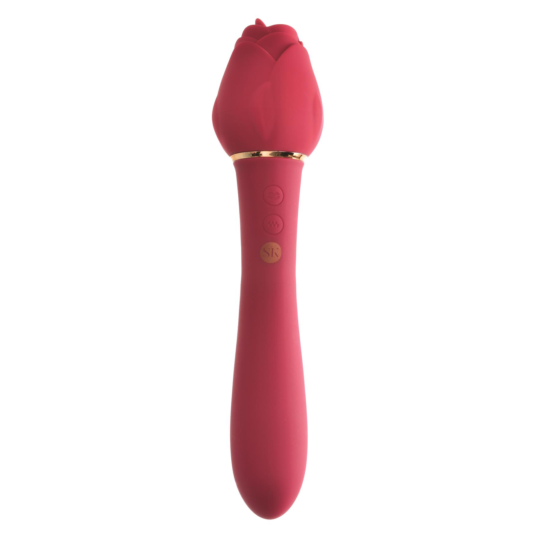 Rosegasm Lingo Dual Ended Clitoral Vibrator - Vibrators | Adam & Eve