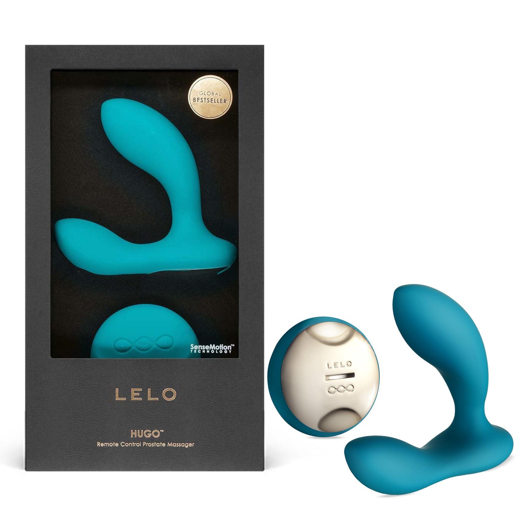 Lelo Hugo Prostate Massager - Product and Packaging