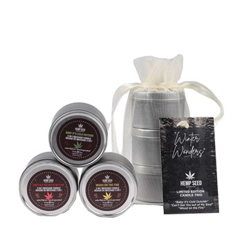 393M MERRY MEMORIES MASSAGE CANDLE TRIO