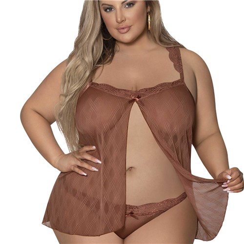 Carmel Kiss Fly away baby doll & thong set front q/s cropped