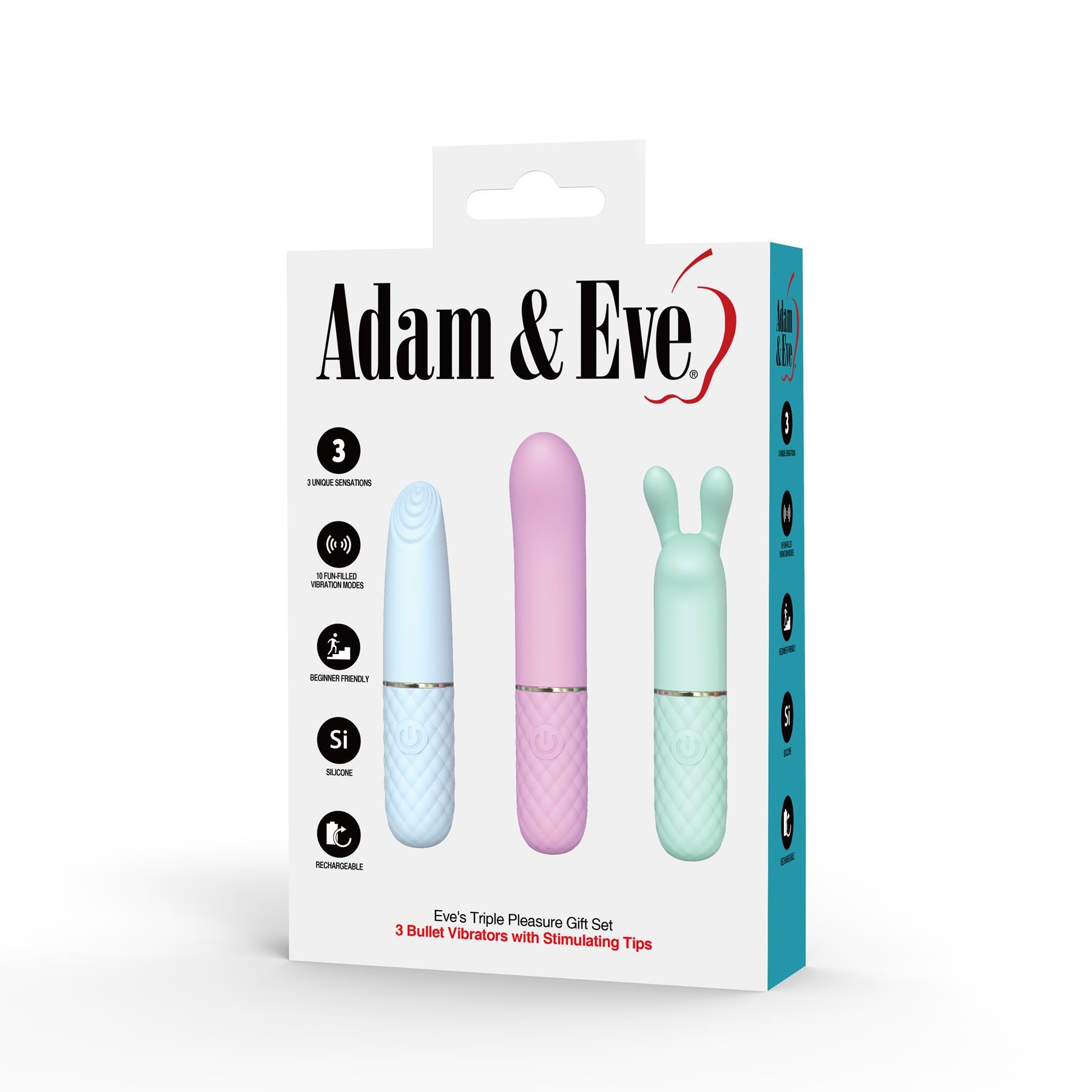 Eve's Triple Pleasure Gift Set - by Adam & Eve - Packaging Shot