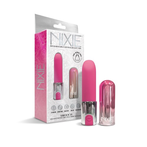 Nixie Smooch Rechargeable Lipstick Bullet - Product and Packaging
