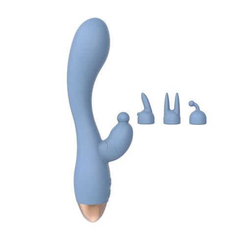 Foreplay Fondle Rabbit Vibrator Set - Product Show with All Components
