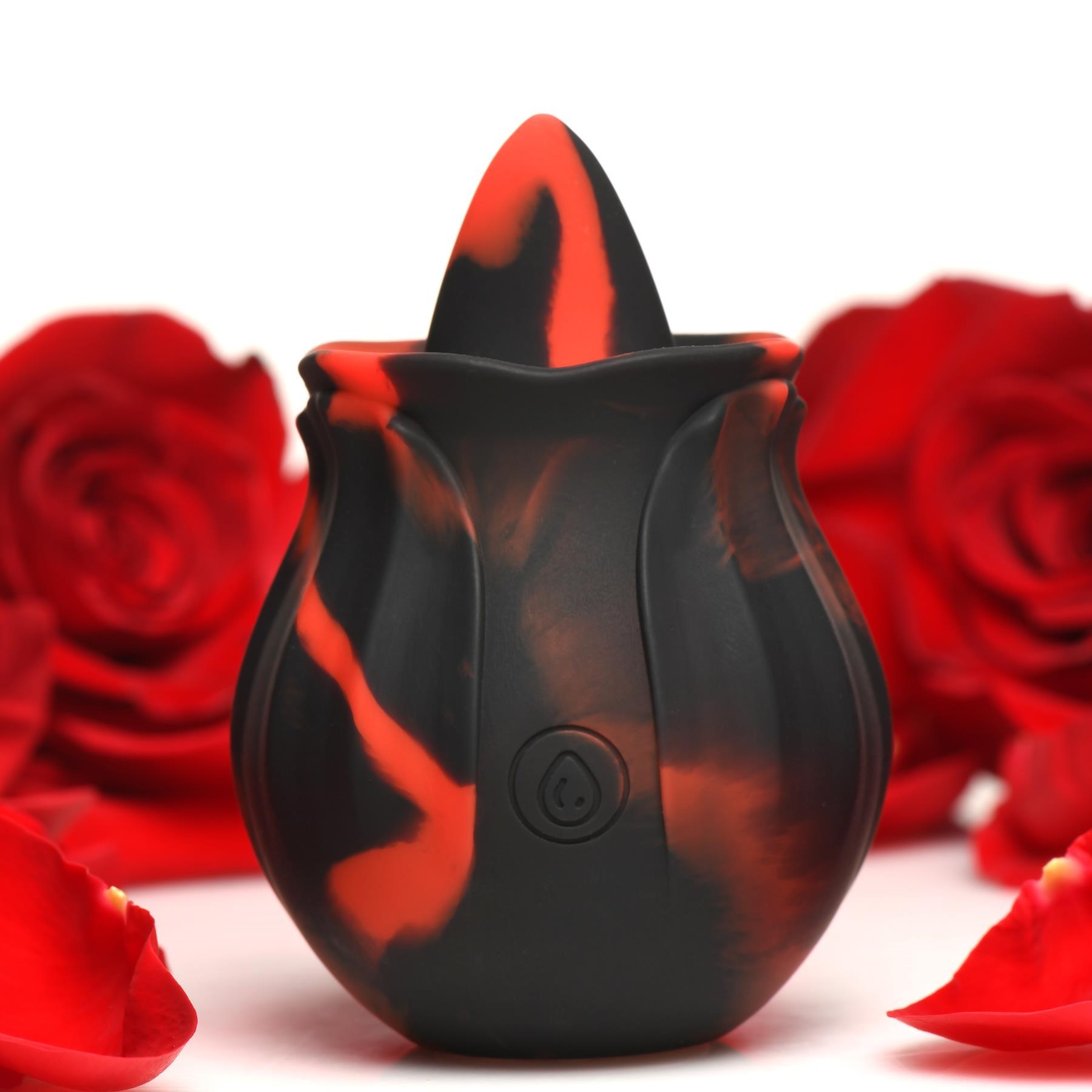Bloomgasm Black Kiss Rimming Rose - Product with Roses in Background
