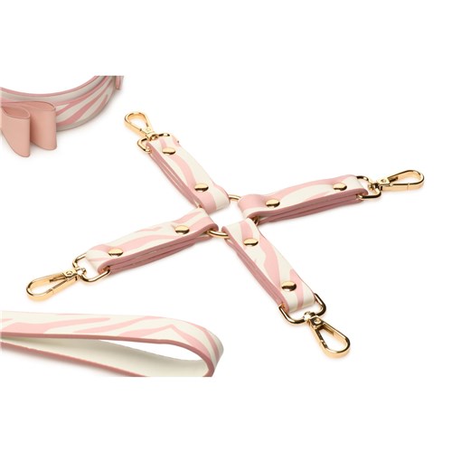 Master Series Pink Kitty Bondage Set - Hogtie, Leash, and Collar
