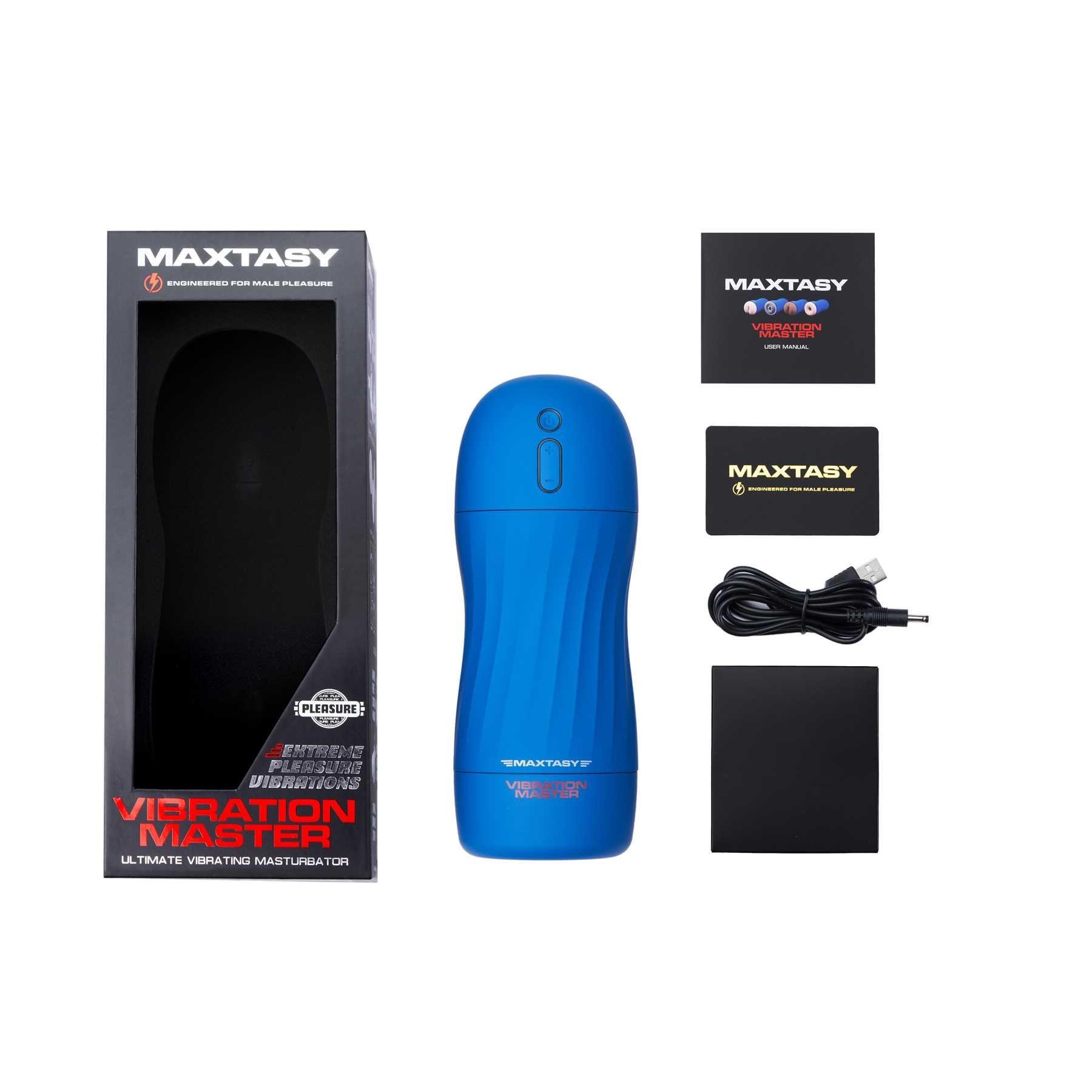 Maxtasy Vibration Master Stroker with accessories and box