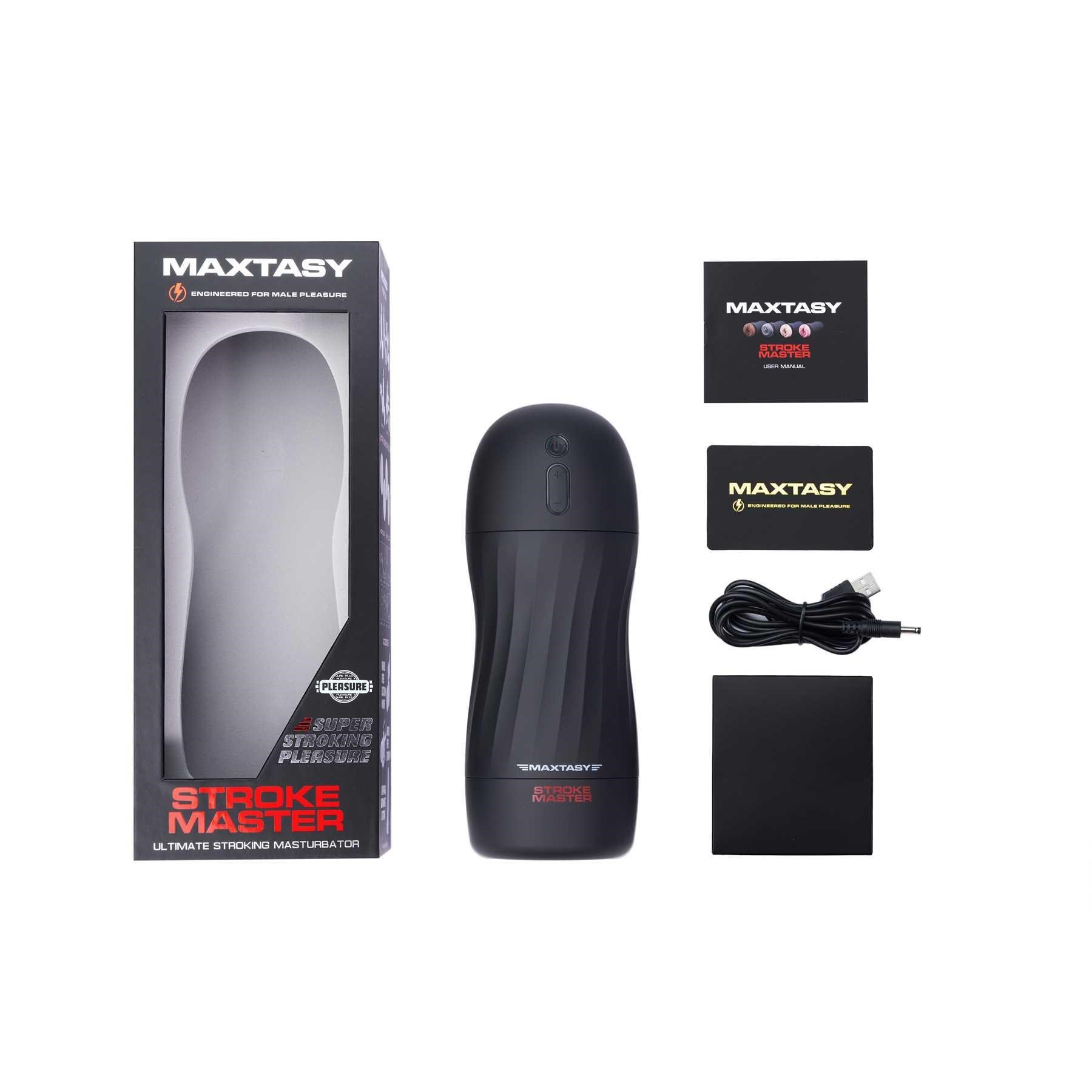 Maxtasy Stroke Master Stroker - Realistic Pink Vagina with accessories and box
