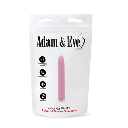 Adam & Eve Velvet Kiss Vibrator - Packaging Front