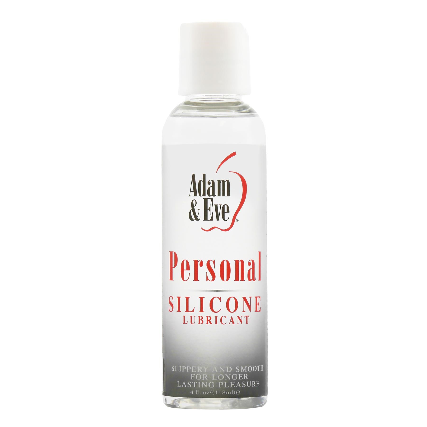 Adam & Eve Personal Silicone Lubricant 4 oz front of bottle