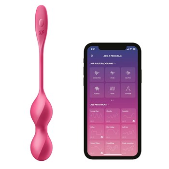 Satisfyer Love Birds 2 App Enabled Kegel Trainer with Remote Control - Product and Phone App