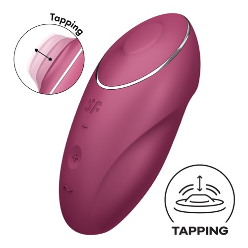 Satisfyer Tap & Climax 1 Clitoral Stimulator - Product Shot #3