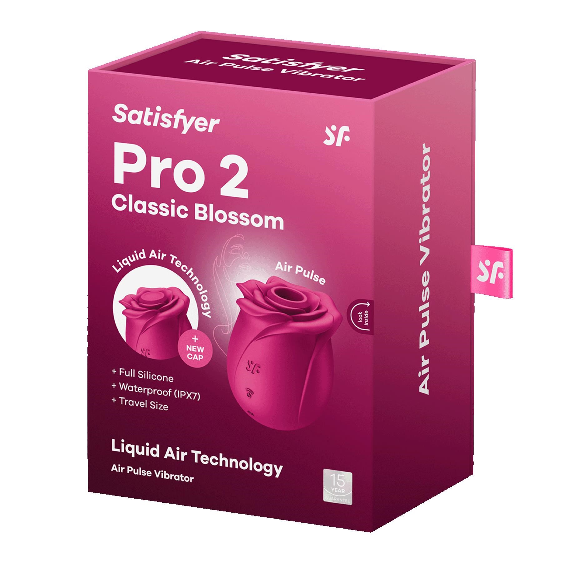 Satisfyer Pro 2 Classic Blossom Air Pulse Clitoral Stimulator - Packaging Shot