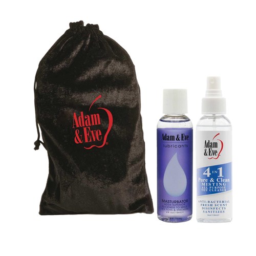 Masturbator Kit with 4 oz Mast lube, toy mist and bag