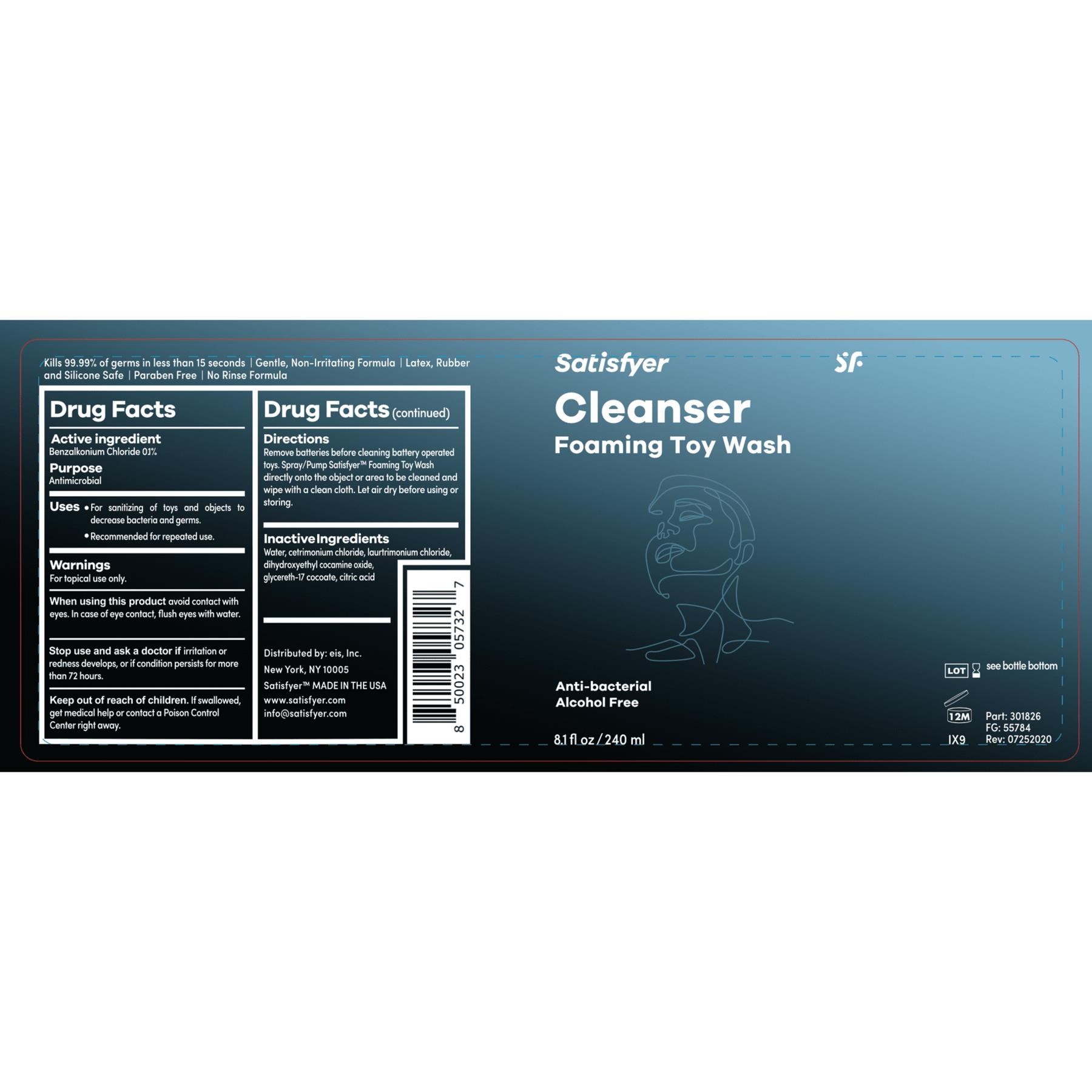 Satisfyer Men Cleansing Foam label