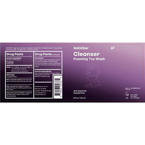 Satisfyer Women Cleansing Foam label