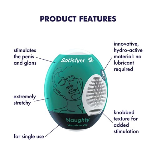 Satisfyer Masturbator Egg 3er Set - Naughty information sheet #2