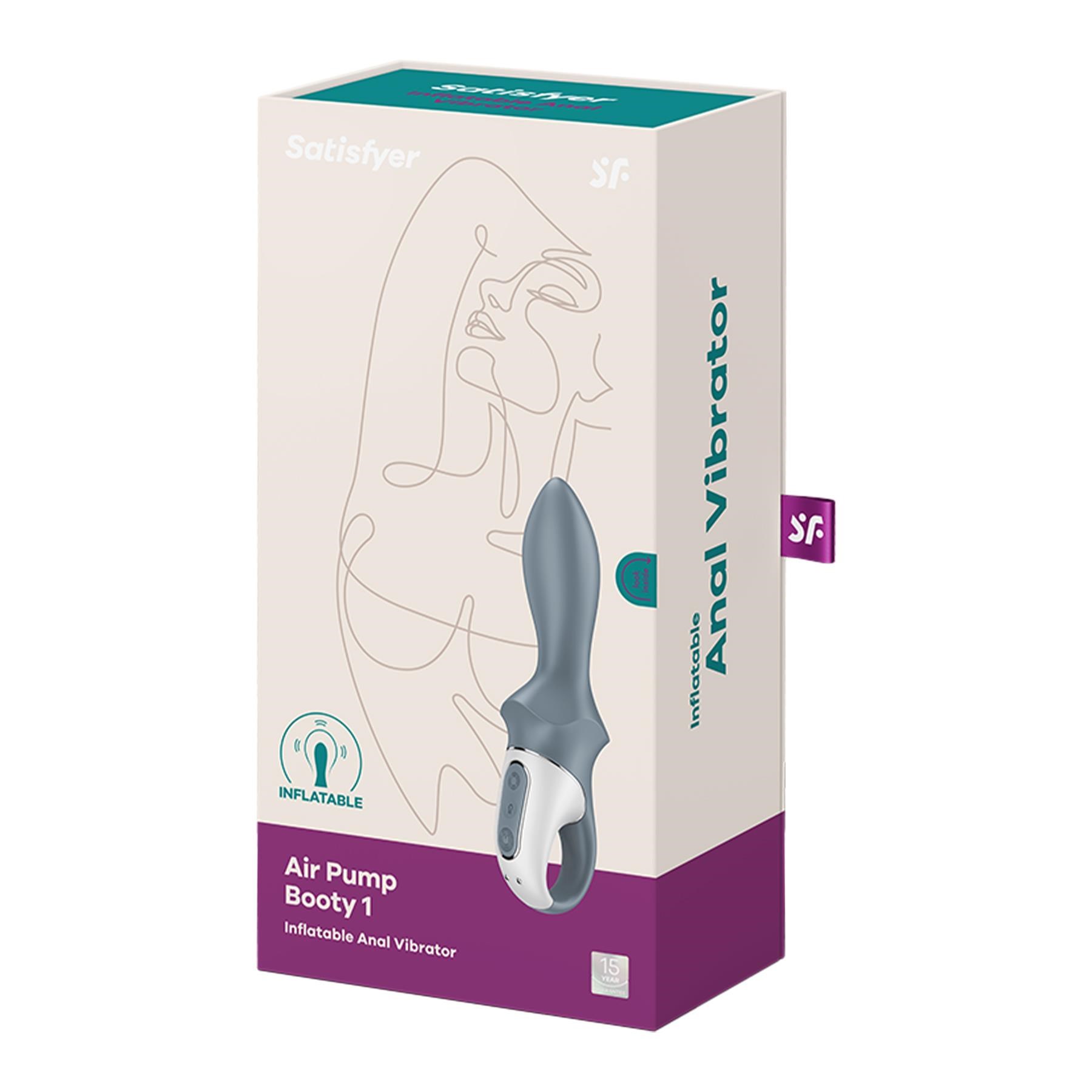 Satisfyer Air Pump Booty 1 Anal Vibrator - Packaging Shot