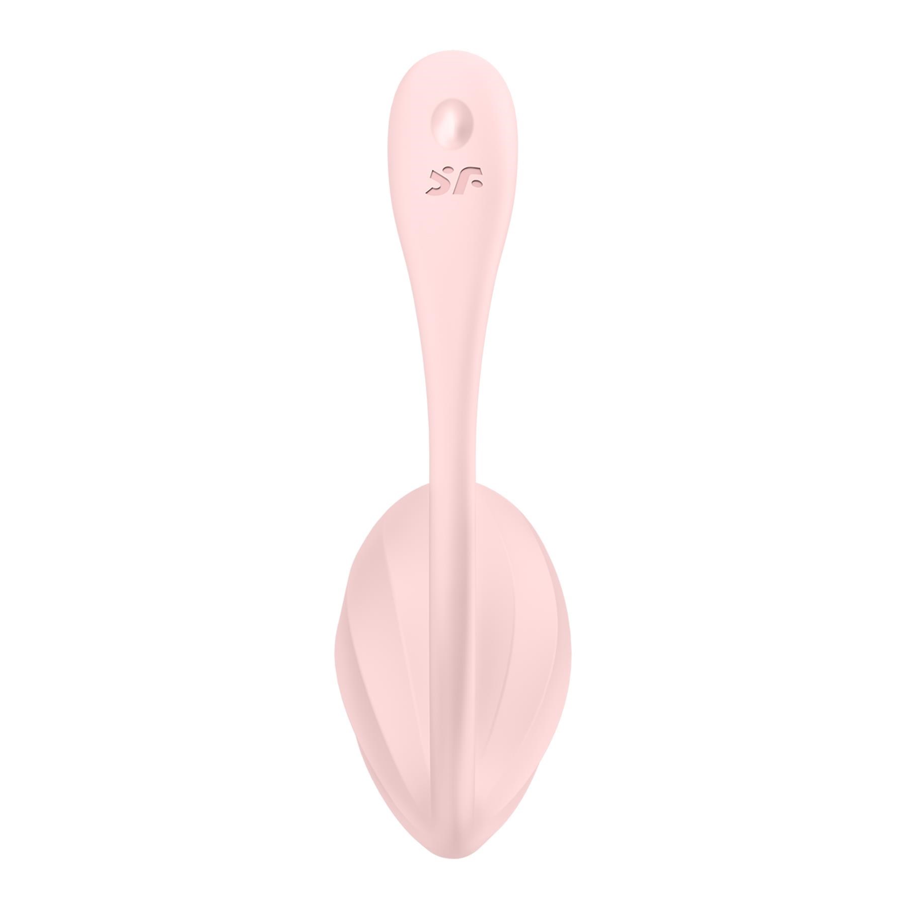 Satisfyer Ribbed Petal App Enabled Couples Vibrator w/Remote Control - Product Shot - Front