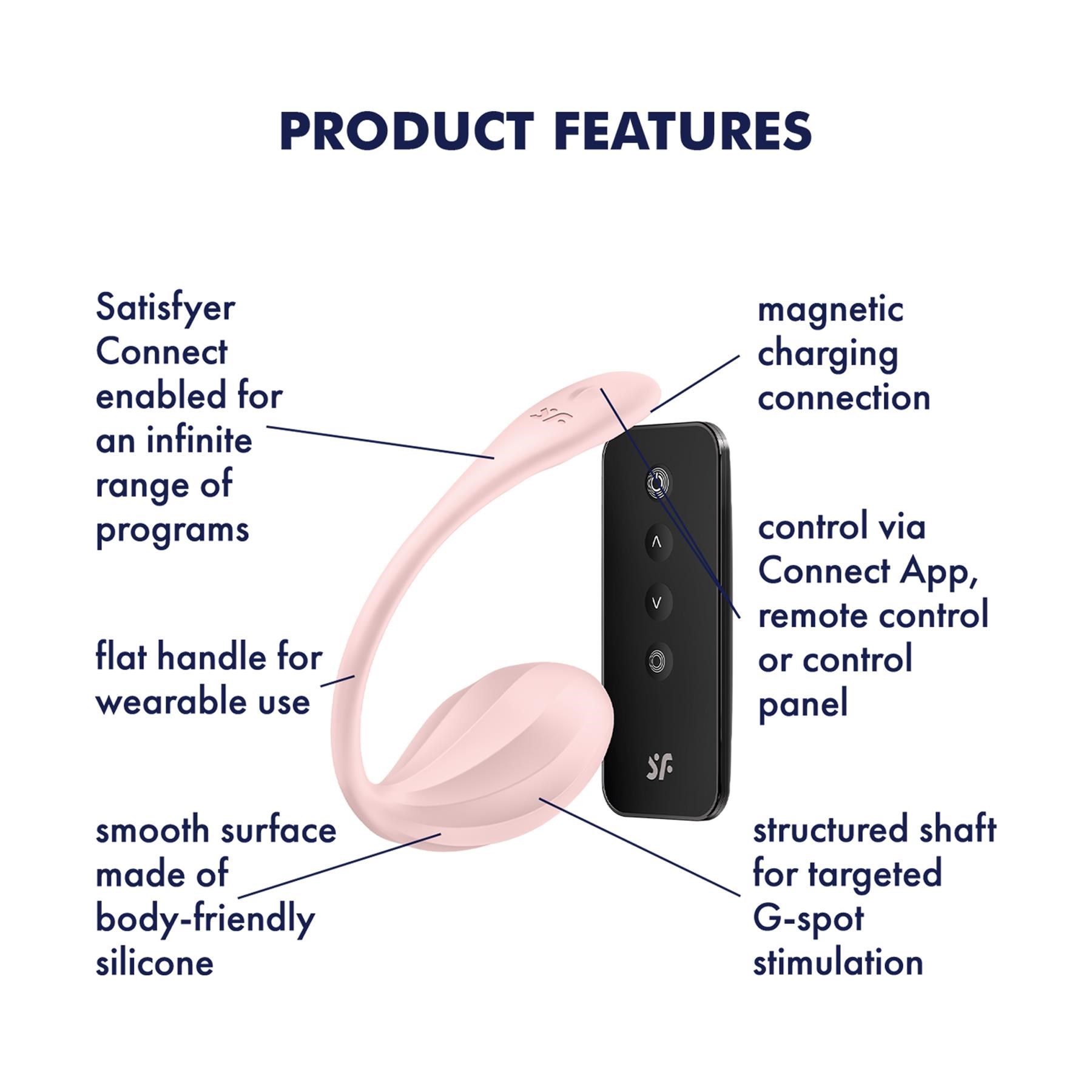 Satisfyer Ribbed Petal App Enabled Couples Vibrator w/Remote Control - Instructions