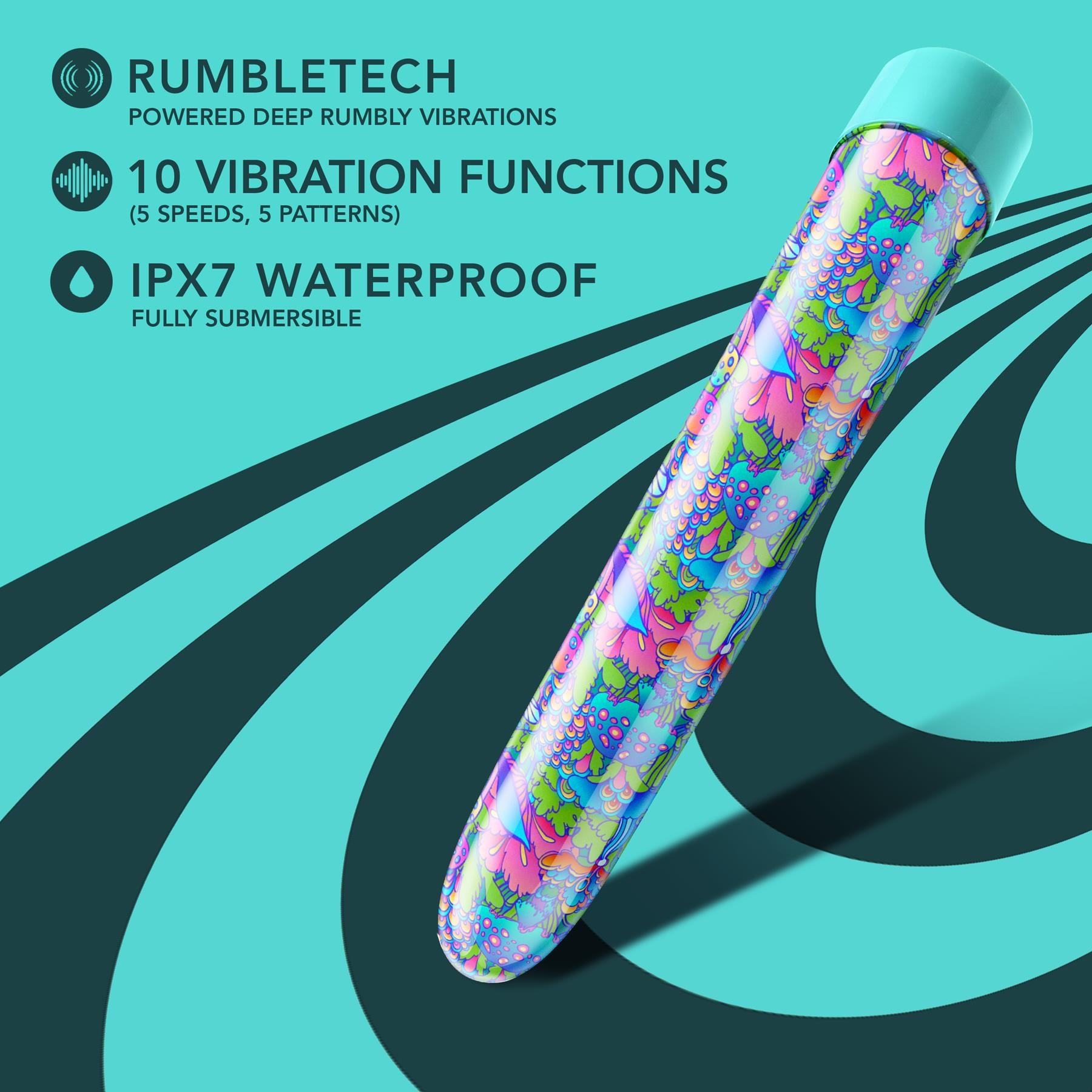 Limited Addiction Utopia Slimline Vibrator - Features