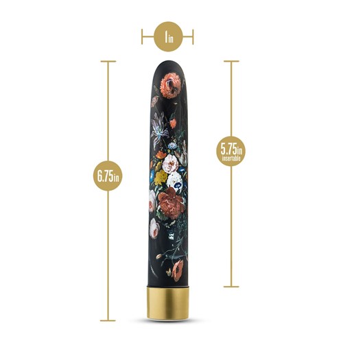 The Collection Bountiful Slimline Vibrator - Dimensions