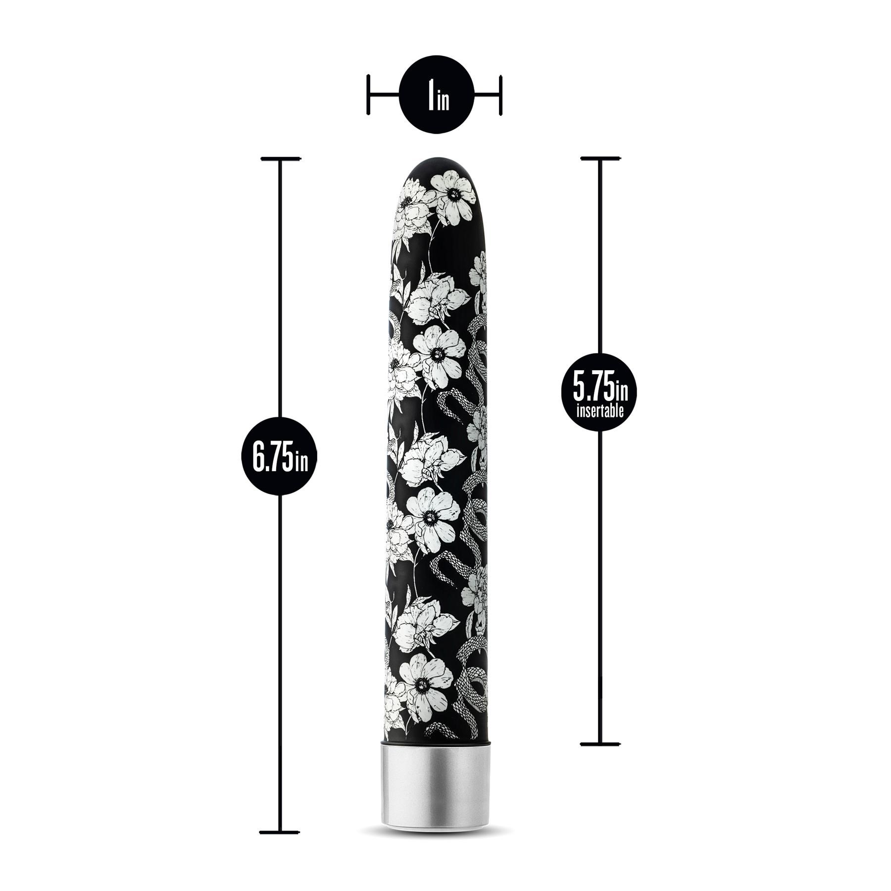 The Collection Eden Slimline Vibrator - Dimensions