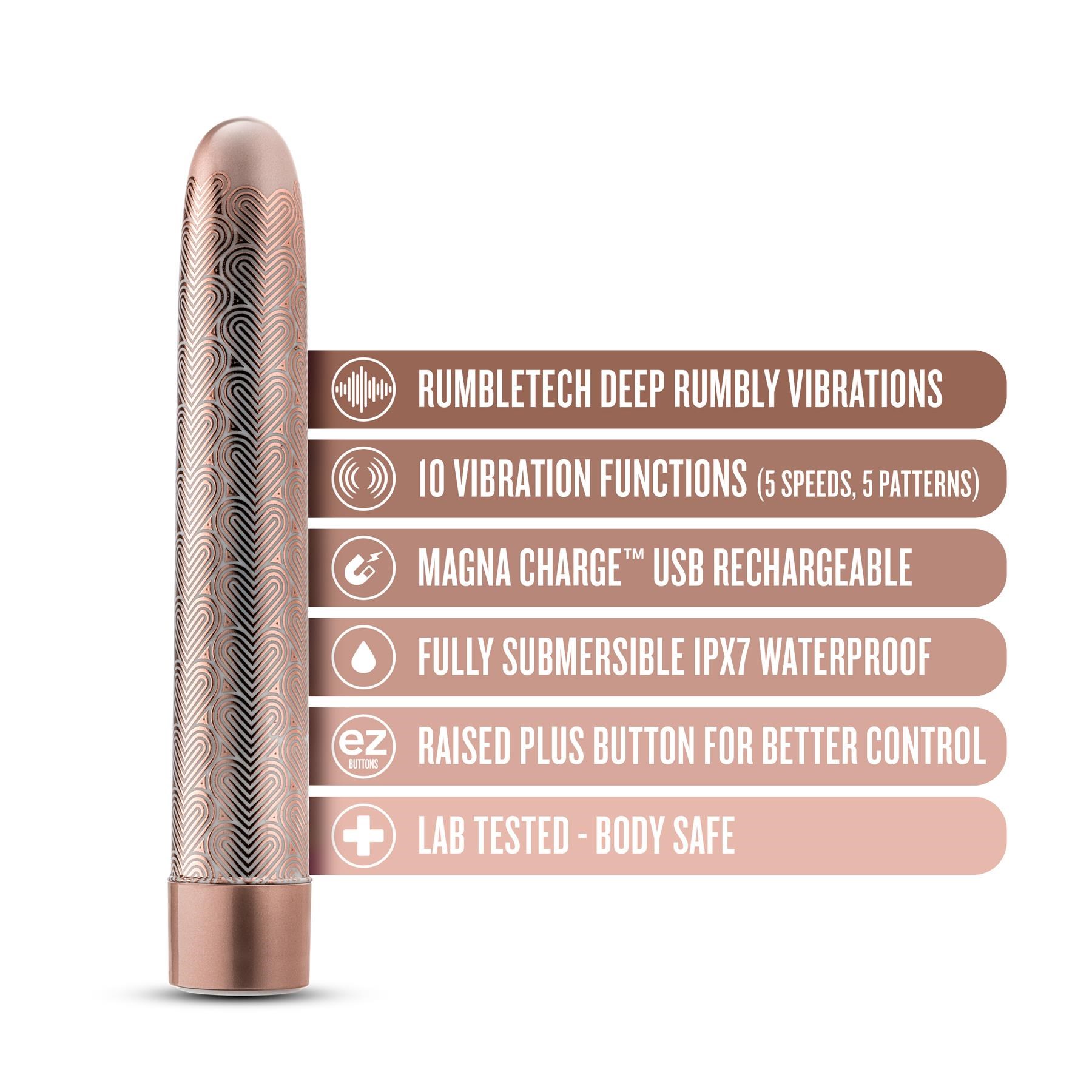 The Collection Lattice Slimline Vibrator - Features