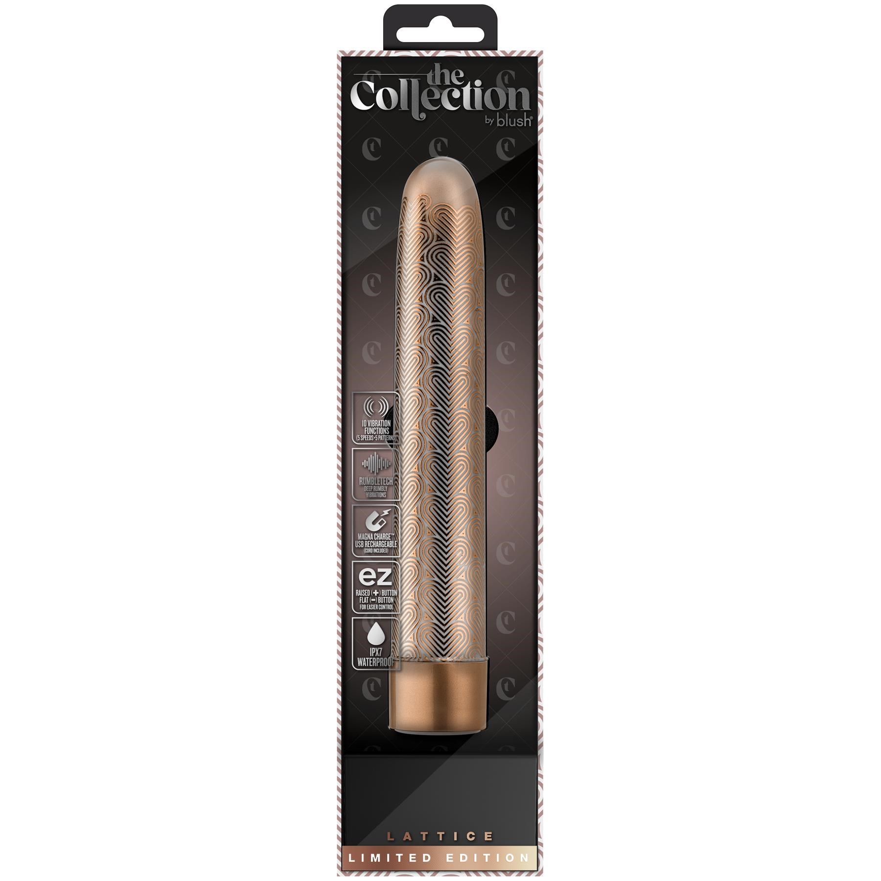 The Collection Lattice Slimline Vibrator - Packaging