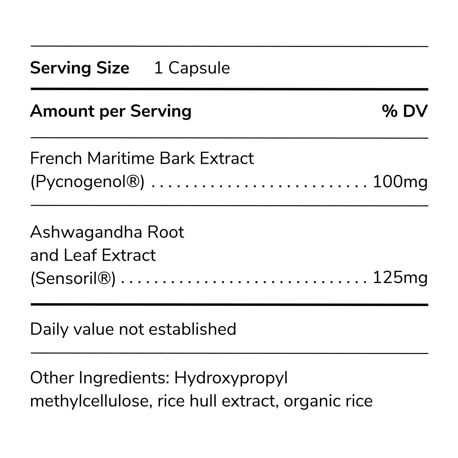 The Core Supplement label