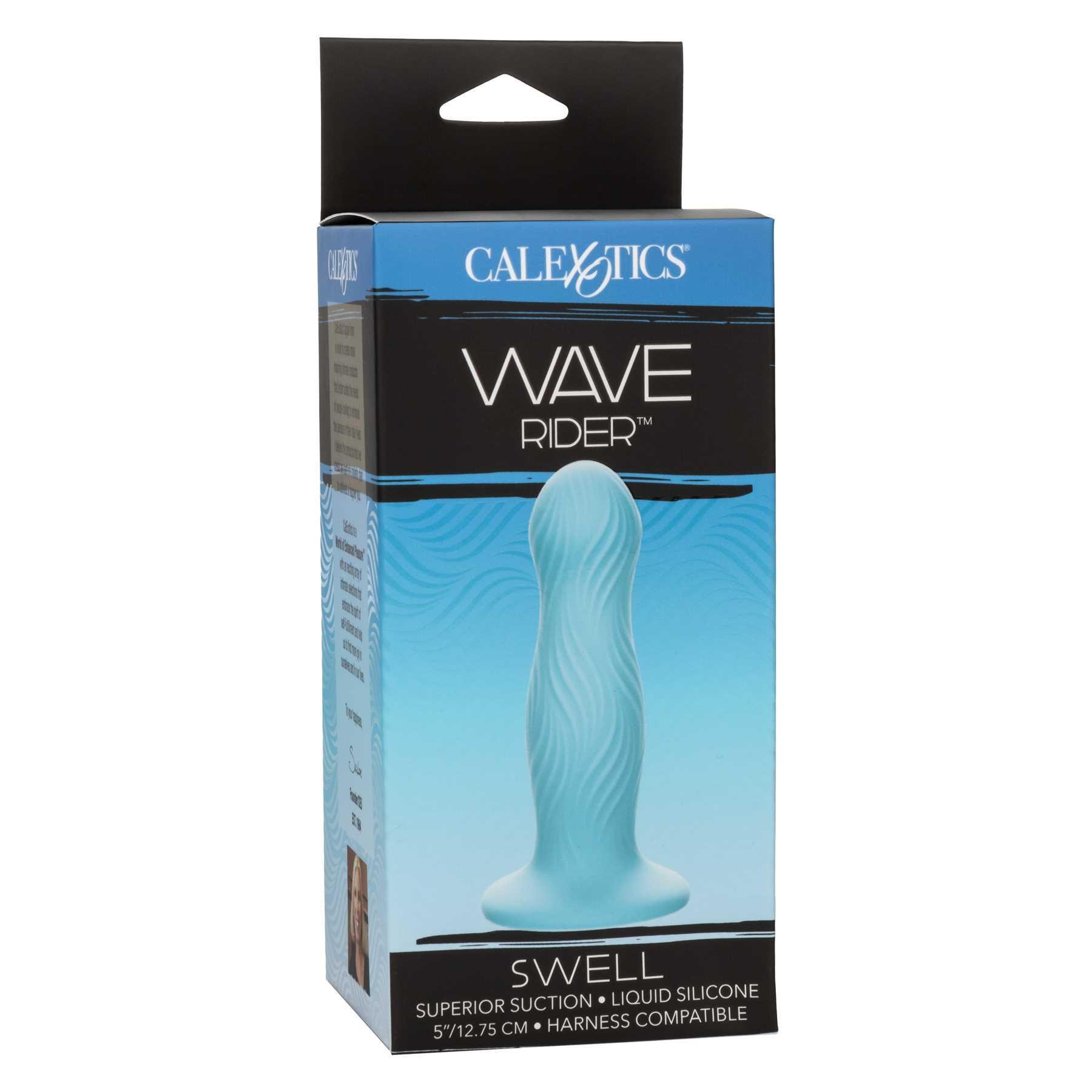 Wave Rider Swell Liquid Silicone Dildo front of box