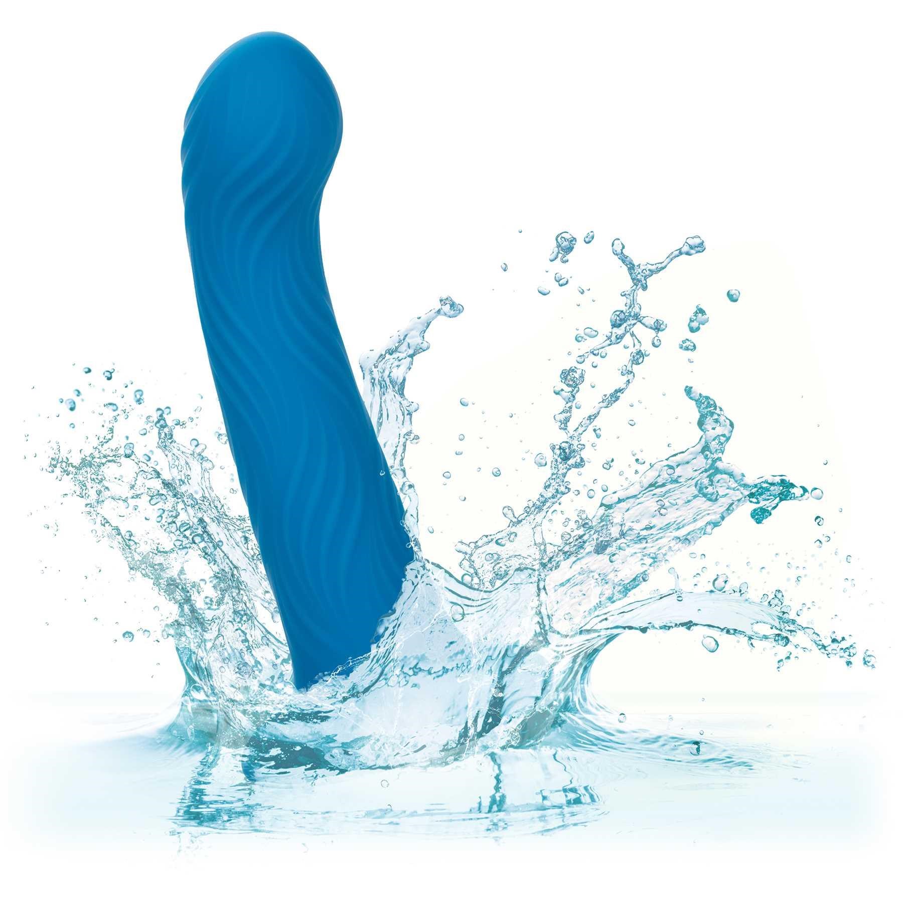 Wave Rider Ripple Liquid Silicone Dildo water shot