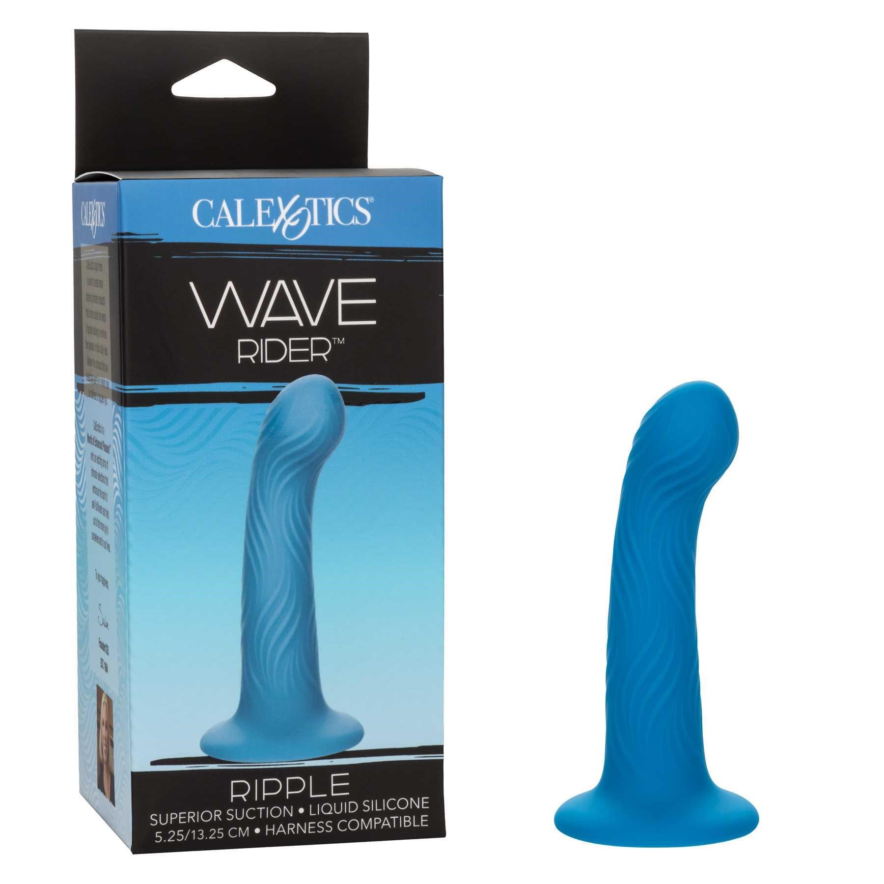 Wave Rider Ripple Liquid Silicone Dildo with box