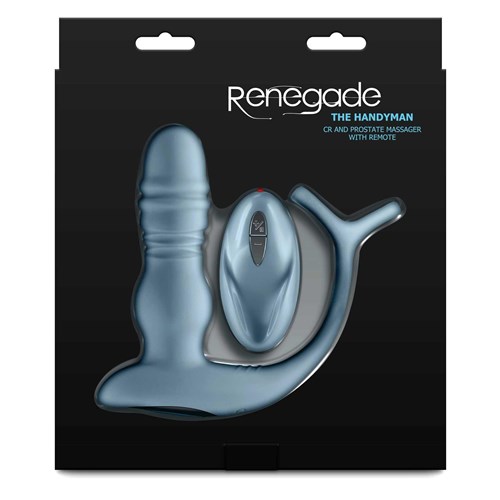 Renegade Handyman Thrusting P-Spot Massager & C-Ring w/ Remote package