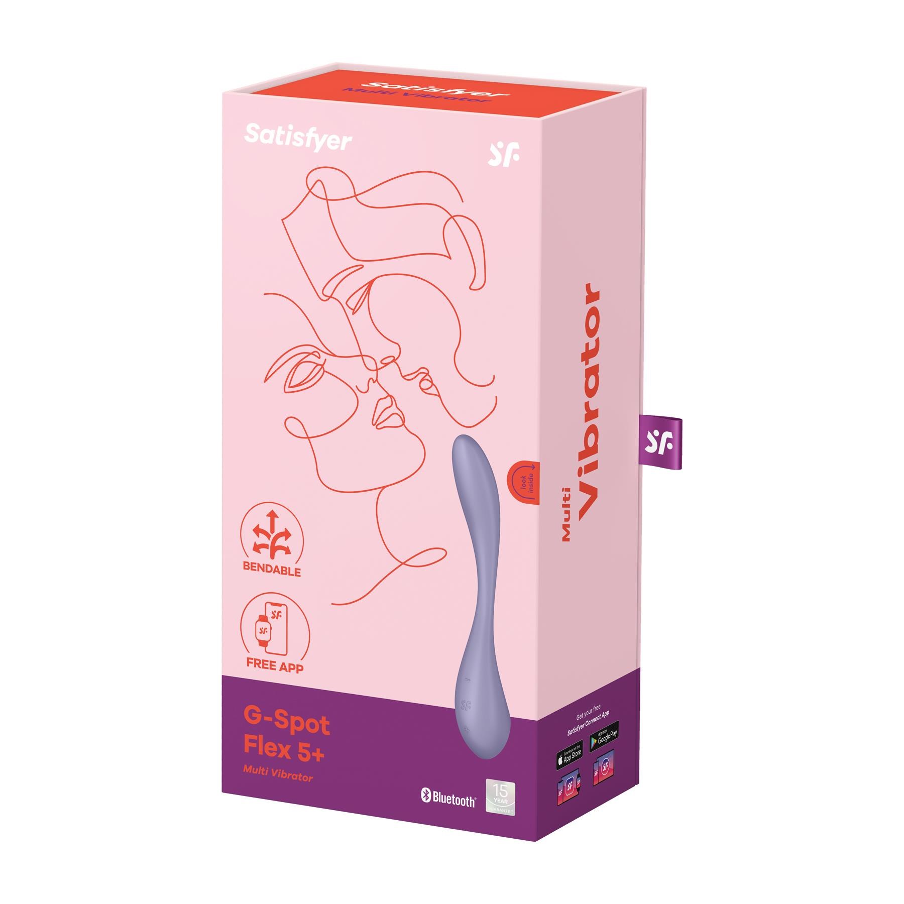 Satisfyer G-Spot Flex 5+ App Enabled Vibrator - Packaging Shot