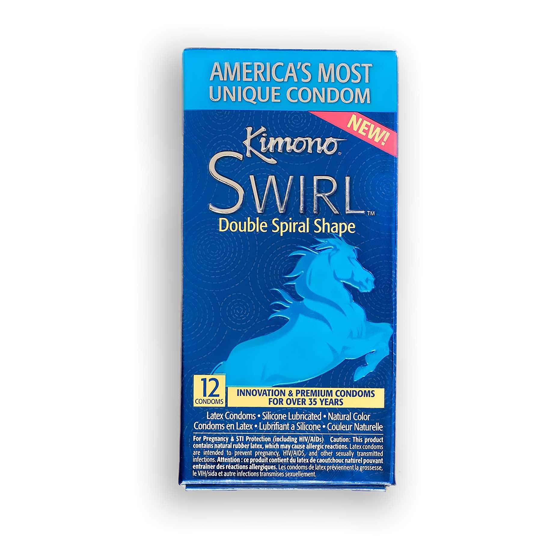 J484 Kimono Swirl Condom 12 count image 1