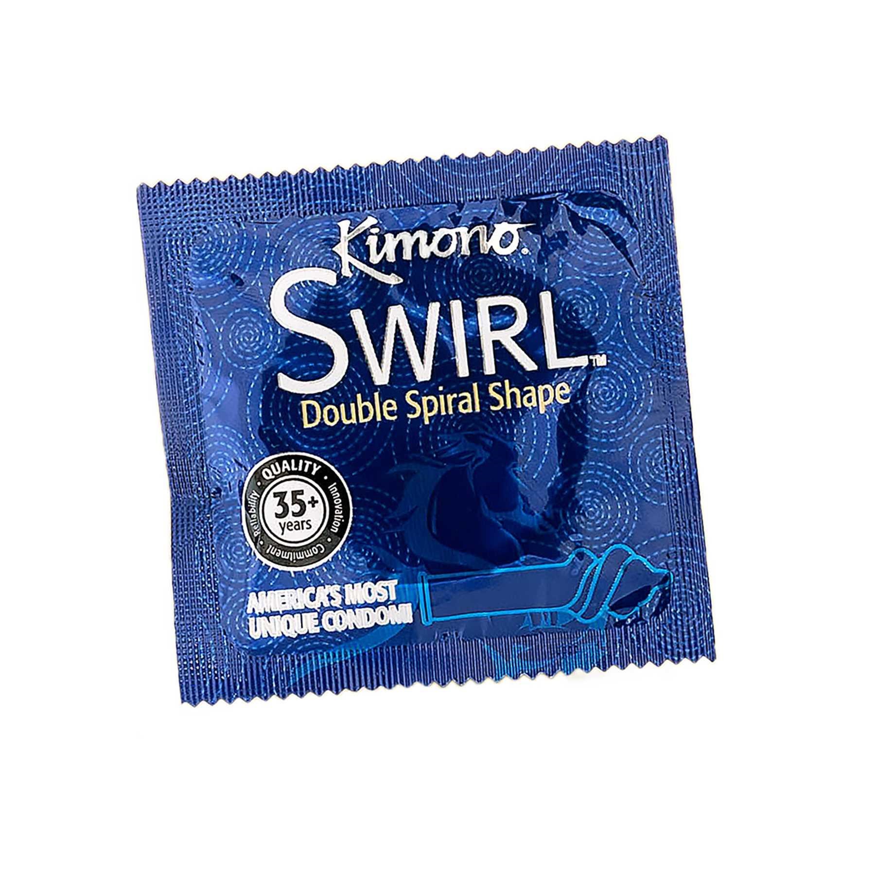 J484 Kimono Swirl Condom 12 count #2