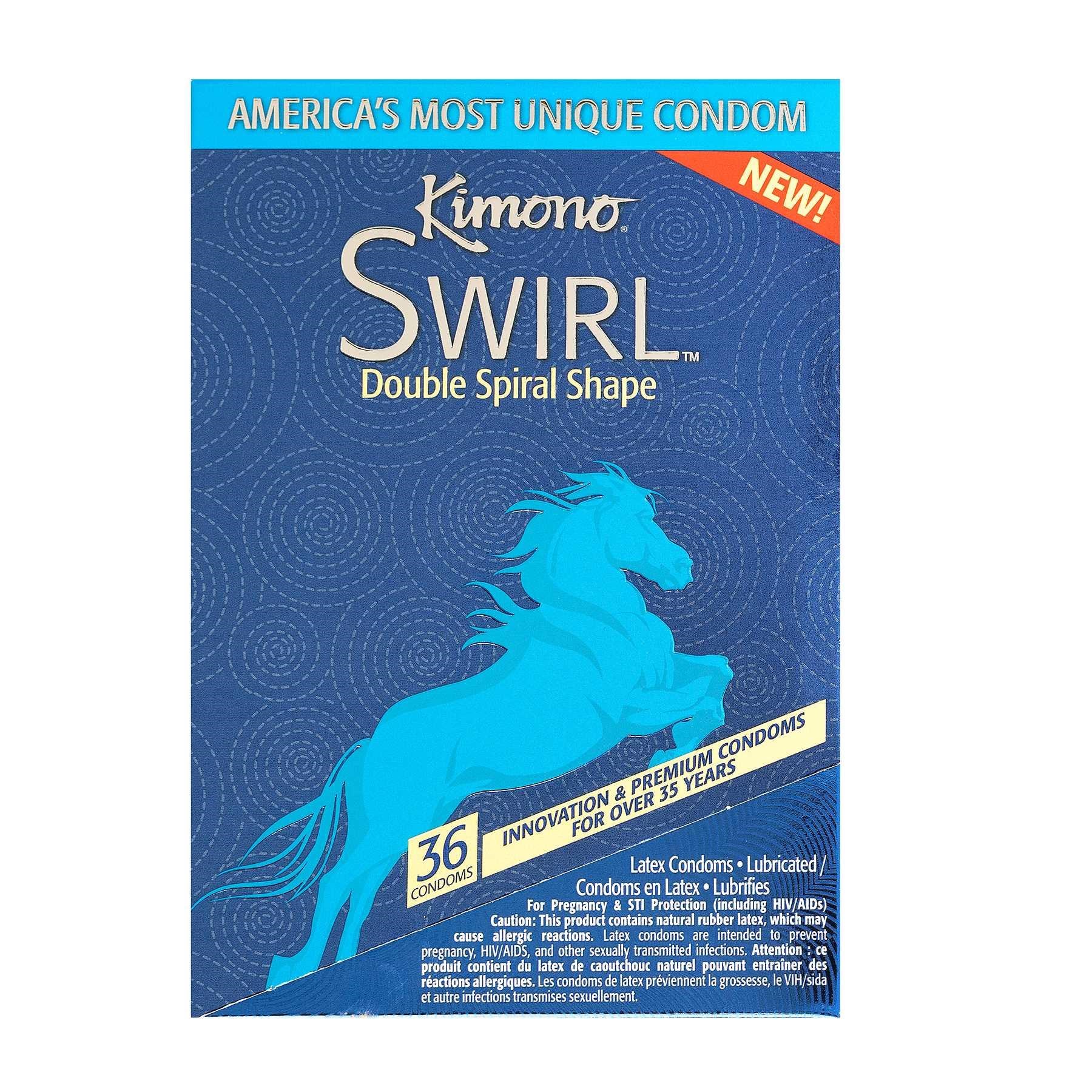 J484 Kimono Swirl Condom 12 count #4