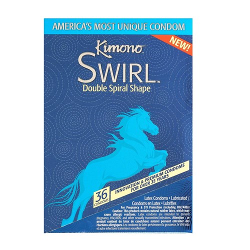 J484 Kimono Swirl Condom 12 count #4