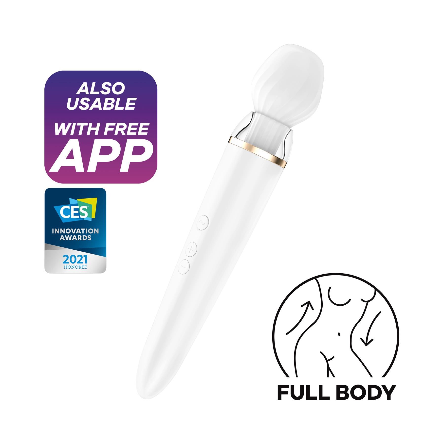 Satisfyer App Enabled Double Wand-Er with Attachment - Features