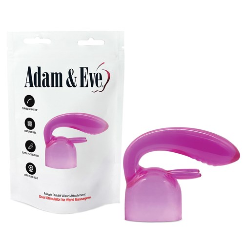 Adam & Eve Magic Rabbit Wand Attachment Package Shot