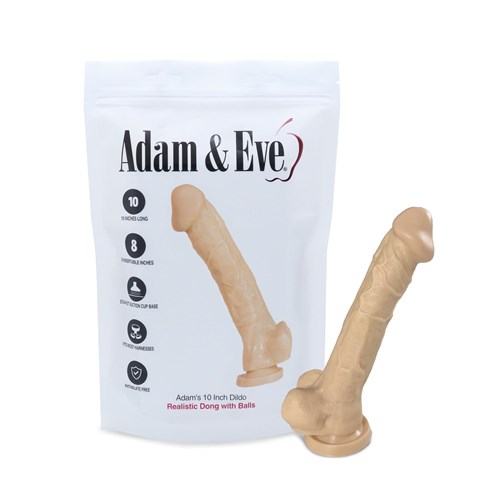 Adam's 10 Inch Dildo And Front Package