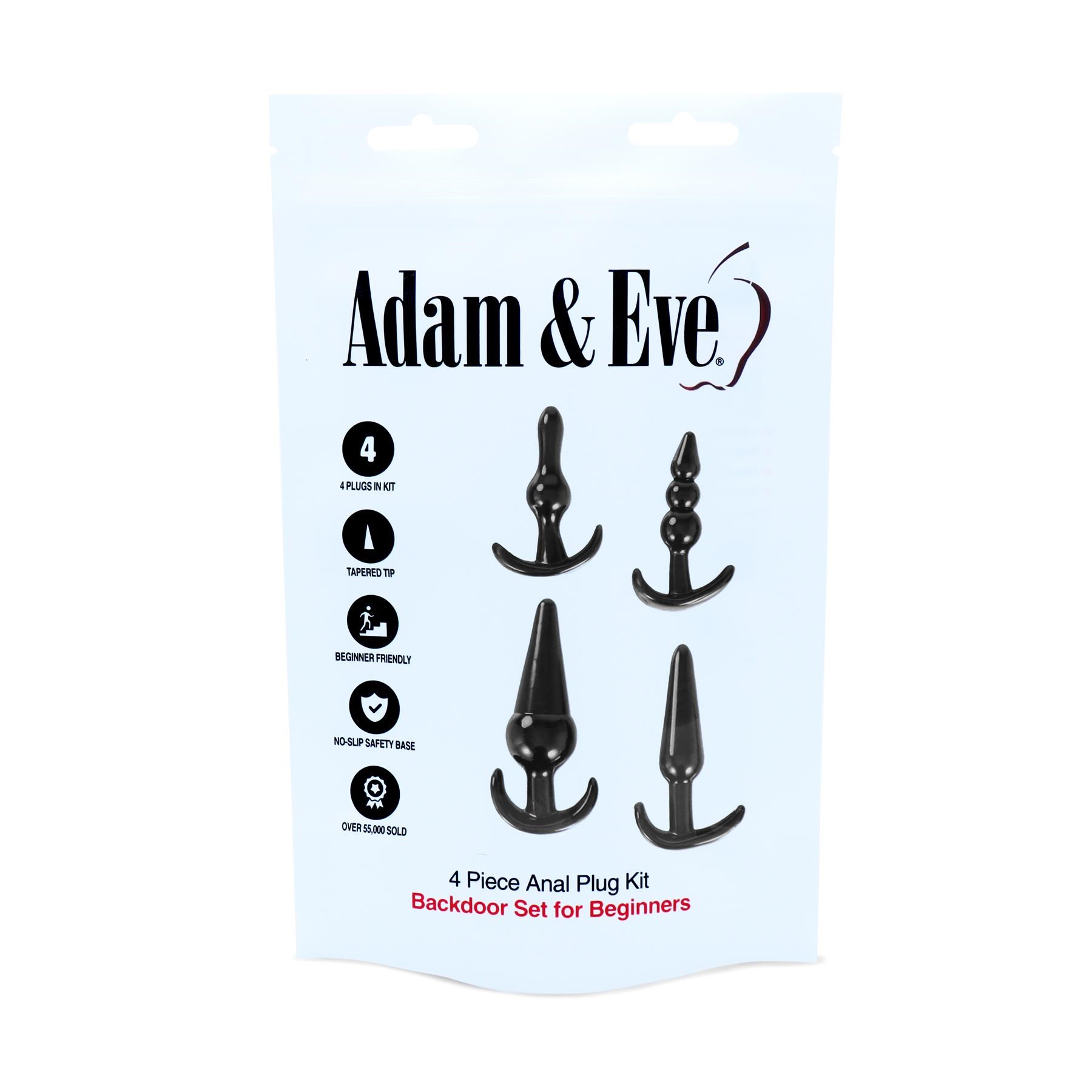 Adam & Eve 4 Piece Anal Plug Kit front package shot