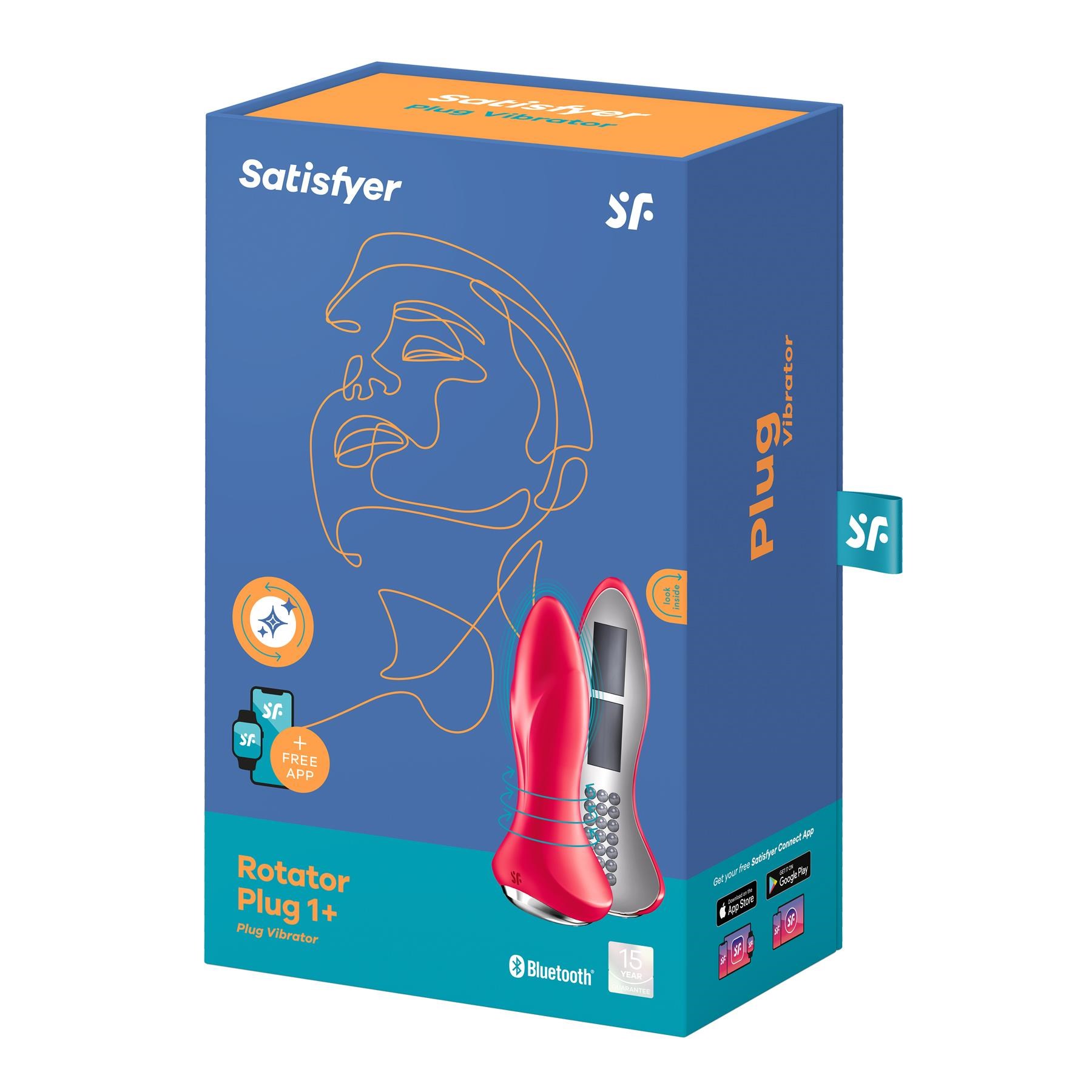 Satisfyer Rotator Plug 1+ App Enabled Anal Plug box