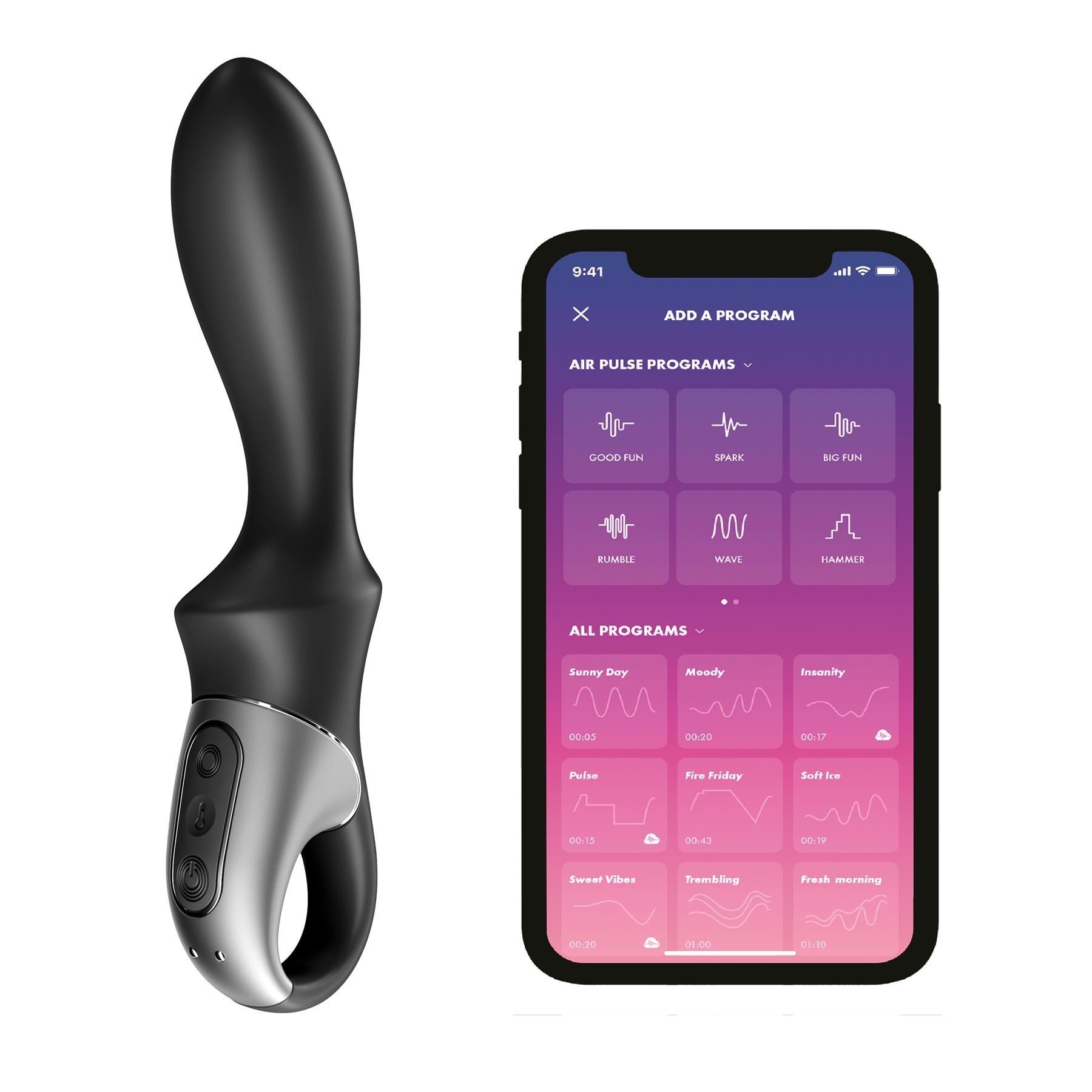 Satisfyer Heat Climax App Enabled Warming Anal Vibrator with phone