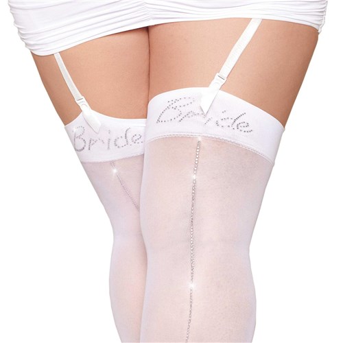 Queen J347 Bridal Stockings