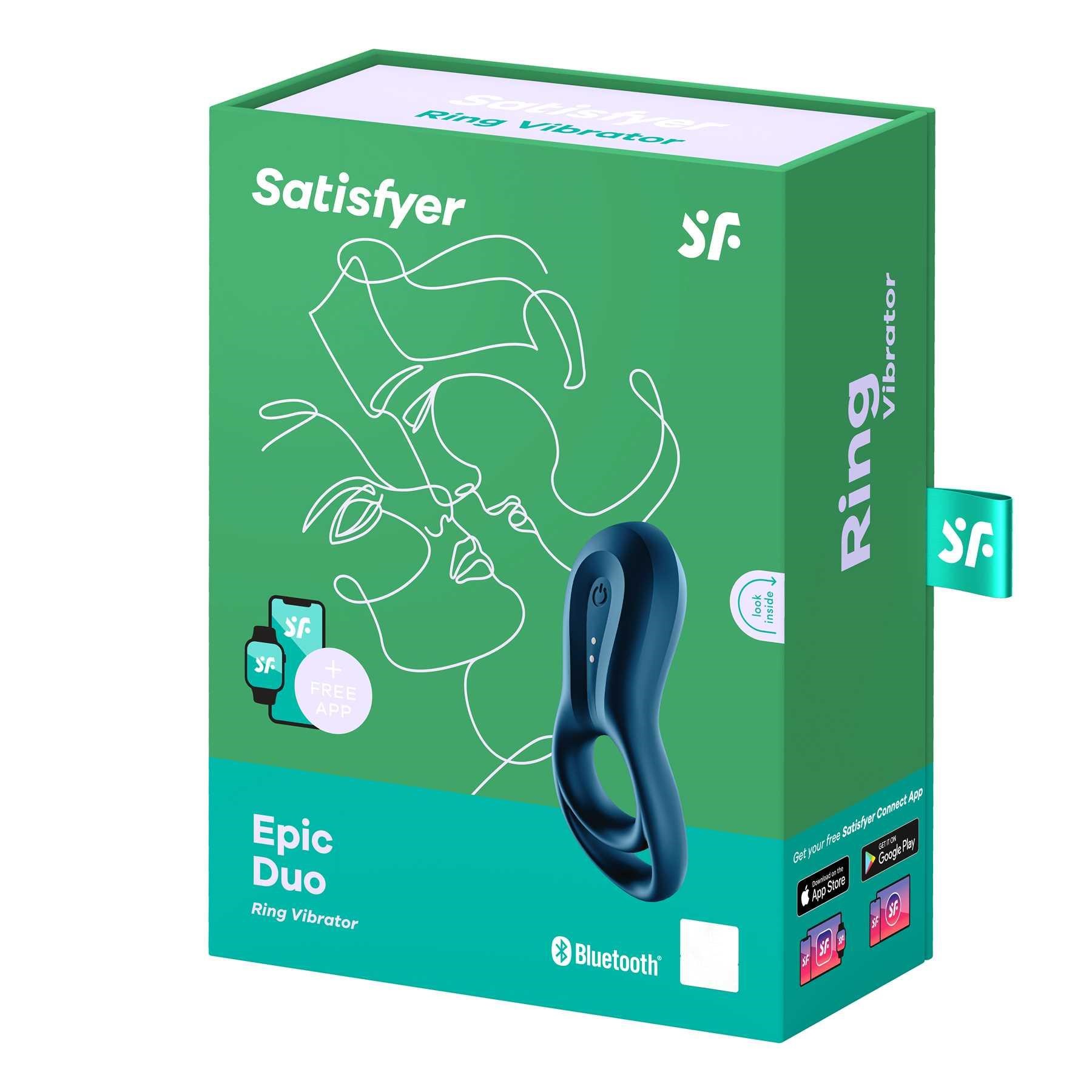 Satisfyer Epic Duo Penis Ring Connect App box