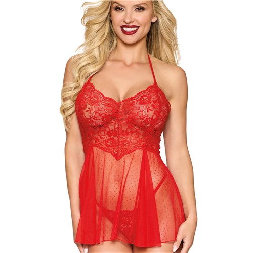 babydoll w/ G-string o/s front cropped