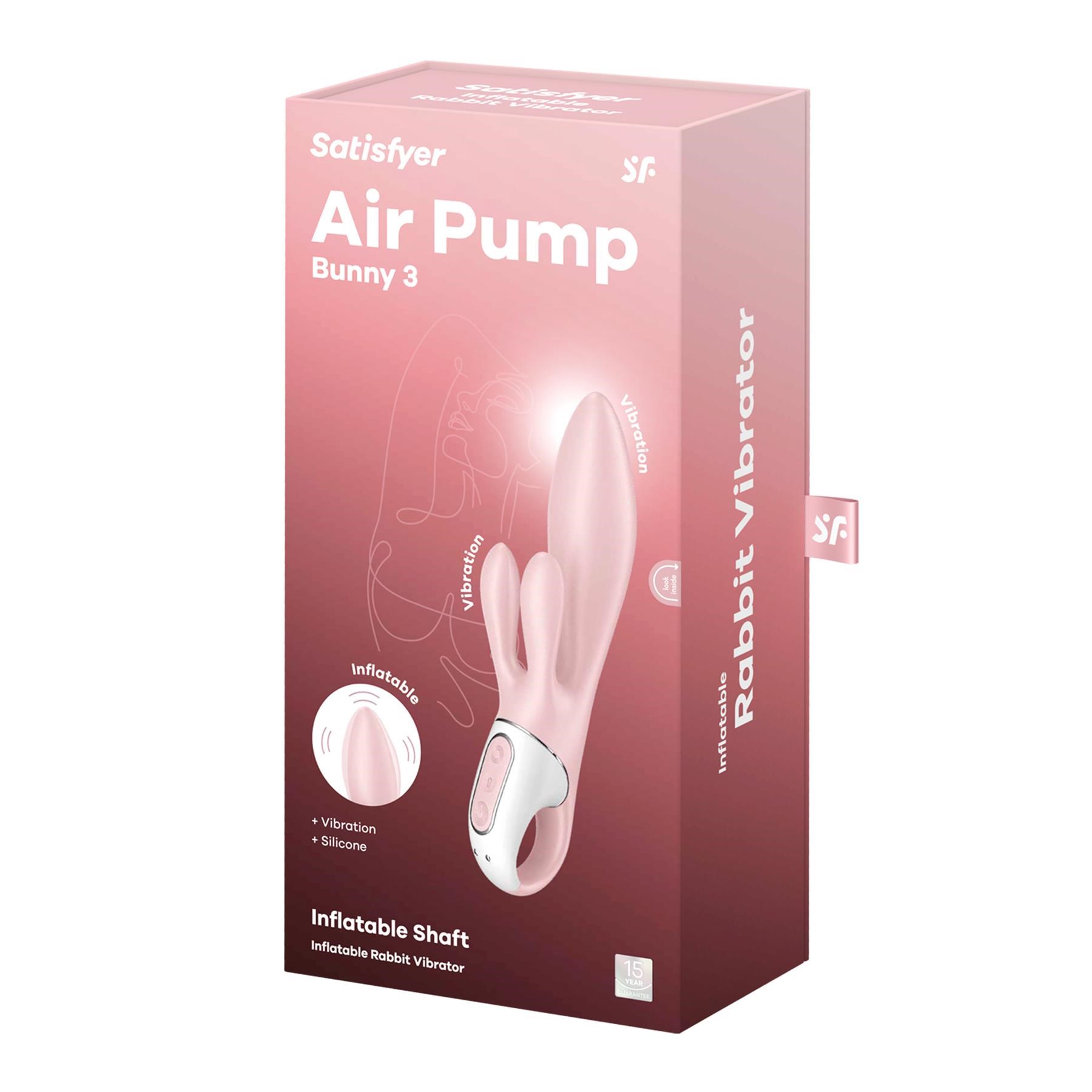 SATISFYER AIR PUMP BUNNY 3 BOX SHOT